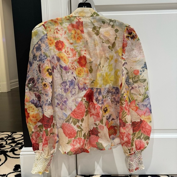 Zimmermann - Wonderland embellished floral-print blouse - Picture 8 of 14